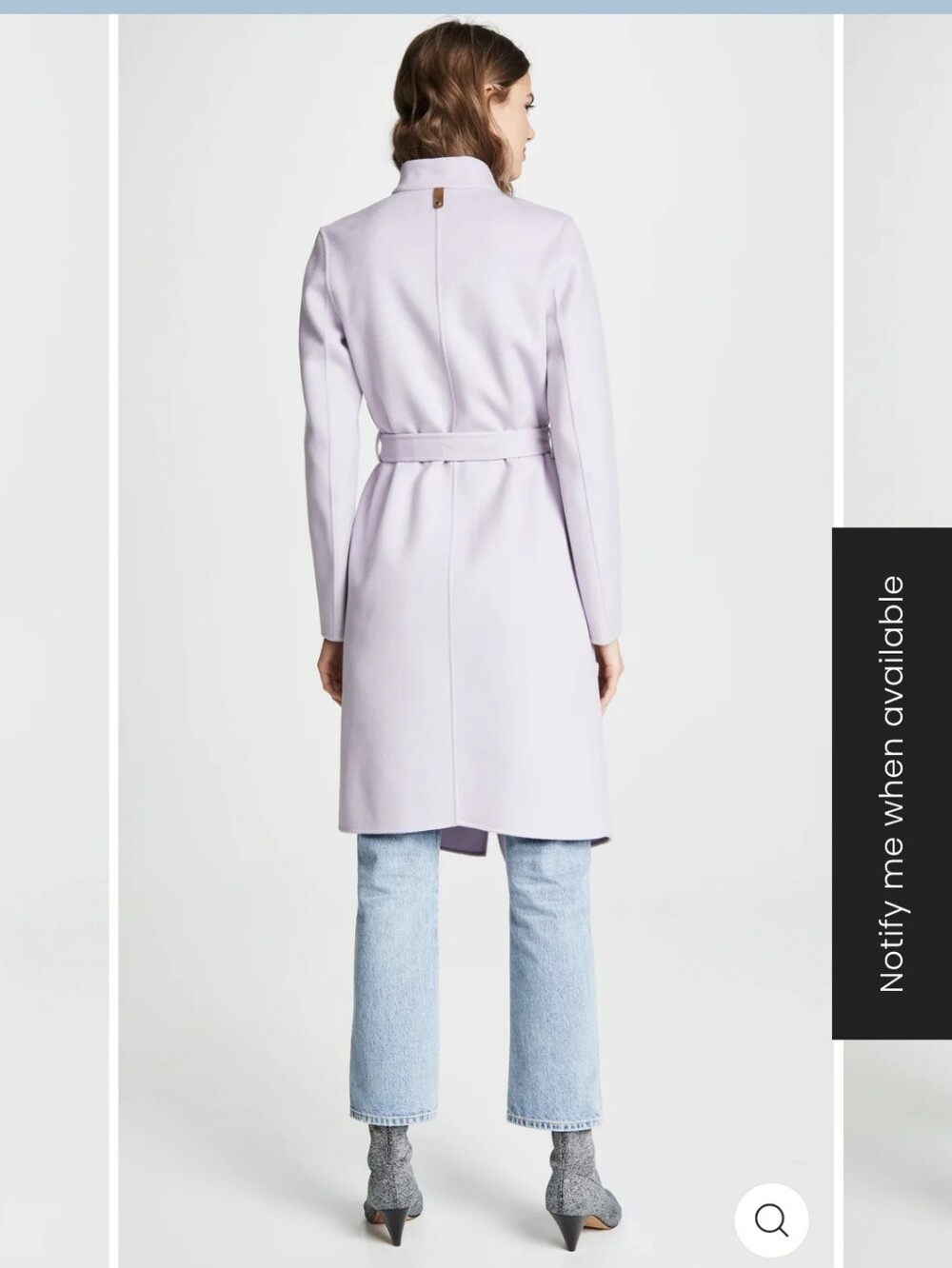 Mackage Leora Pastel Lavender Wool-Blend Coat - Picture 2 of 7